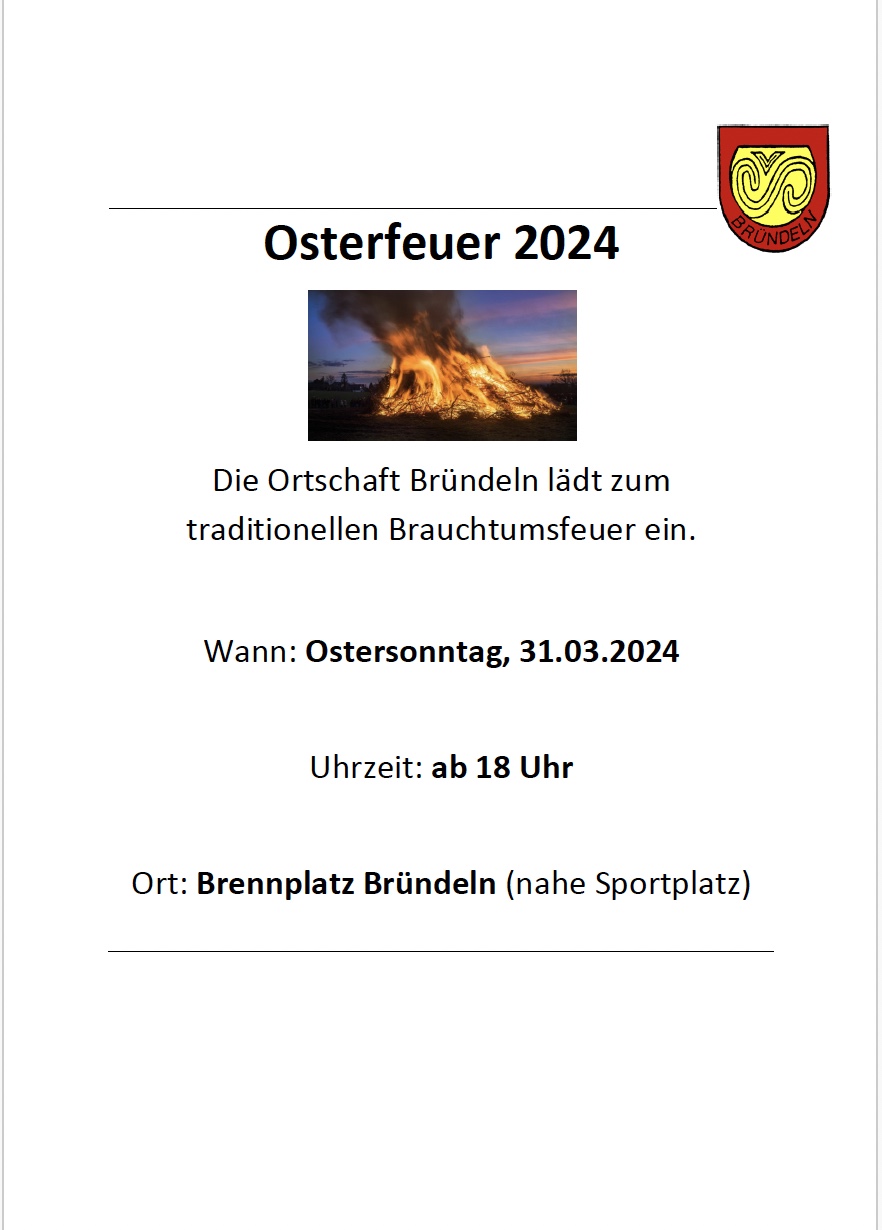 Osterfeuer Einladung