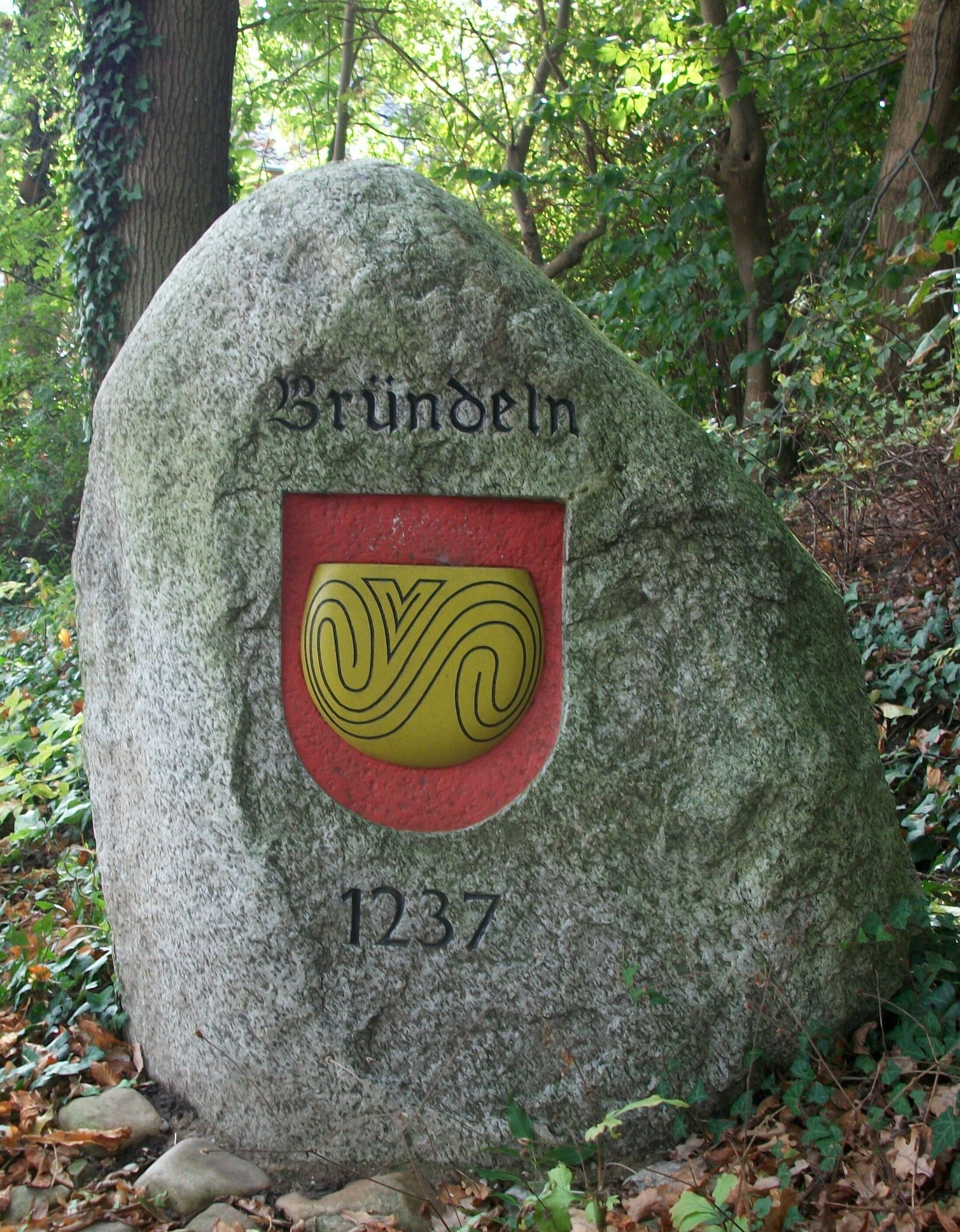 Gedenkstein Bründeln 1237