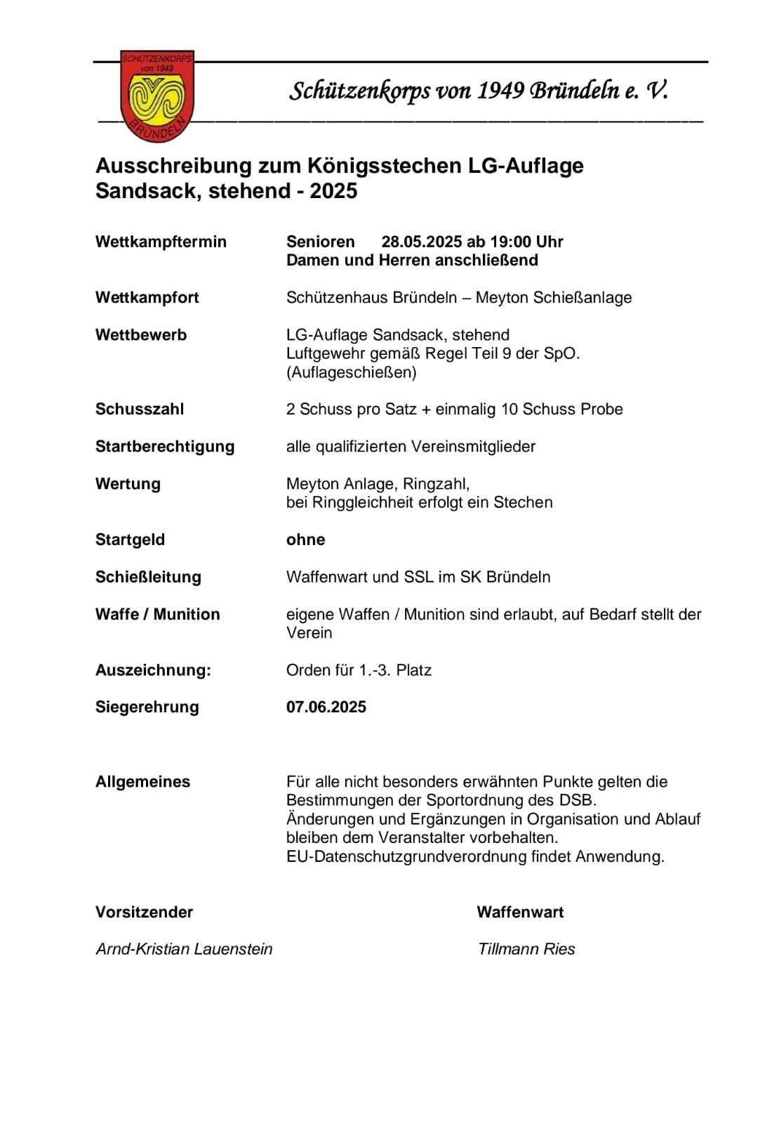 Koenigsstechen 2025
