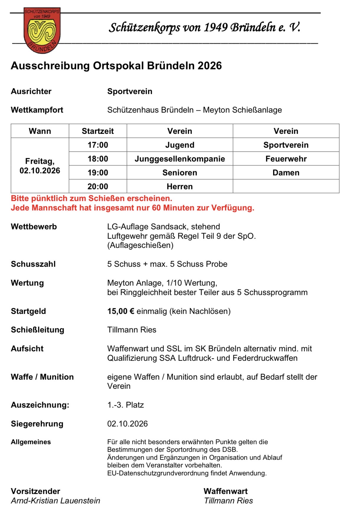 Ausschreibung
